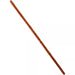 Brown wooden bo staff with wrapped grip section in the middle, tapered at both ends.
