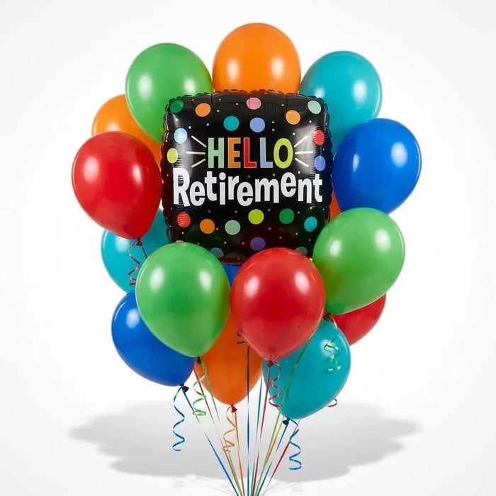 Hello Retirement Balloon Bouquet