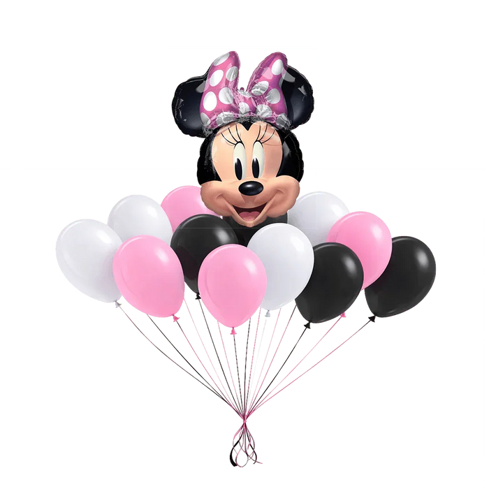 Minnie Mouse Balloon Bouquet | 13 pcs
