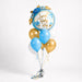 Sweet Baby Boy With Flowers Bouquet | 12 pcs