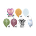 Birthday Satin Heart With Flowers Basic Bouquet | 15 pcs