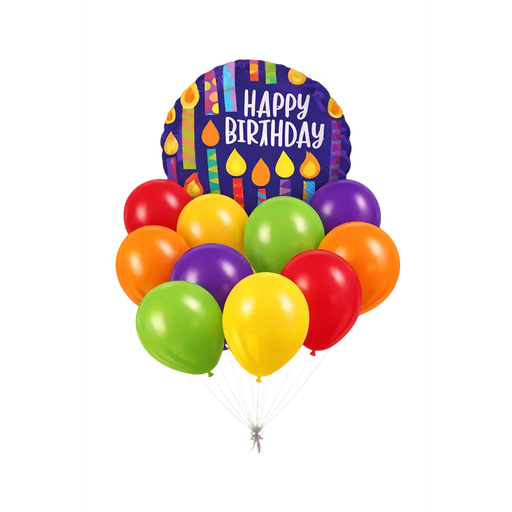 Happy Birthday Happy Candles Basic Bouquet | 11 pcs