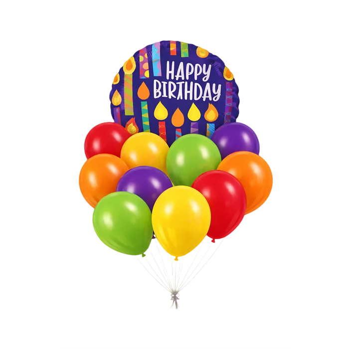Happy Birthday Happy Candles Basic Bouquet | 11 pcs