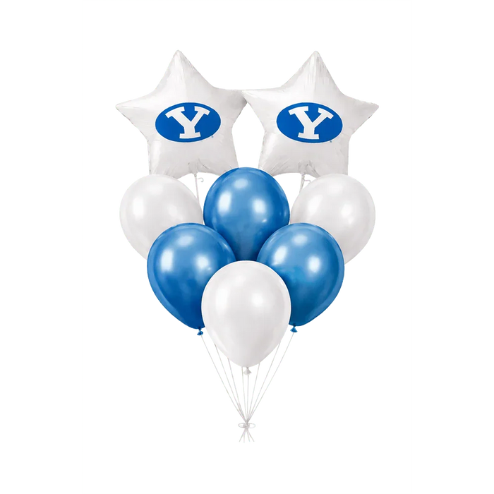 BYU Stretch Y Balloon Bouquet | 8 pcs