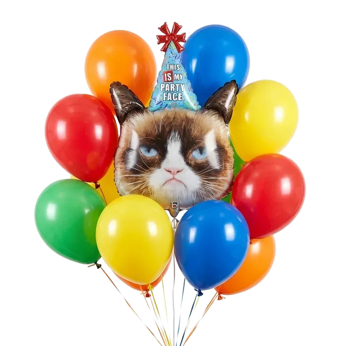 Happy Birthday Grumpy Cat Bouquet | 13 pcs