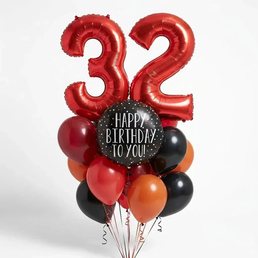 Custom Number Birthday Bouquet - Volcano