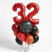 Custom Number Birthday Bouquet - Volcano