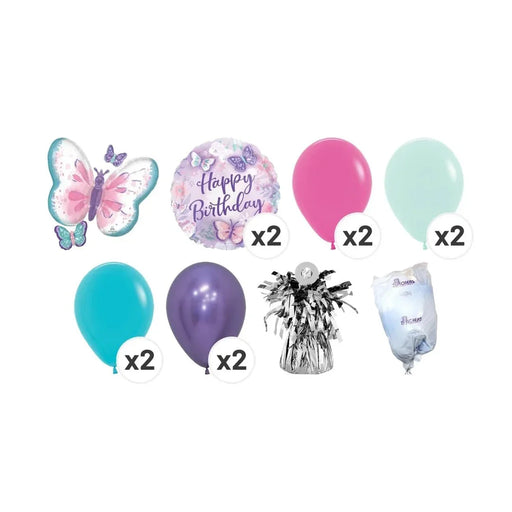 Fluttering Butterflies Birthday Balloon Bouquet
