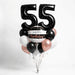 Custom Number Birthday Bouquet - Black, White & Rose Gold