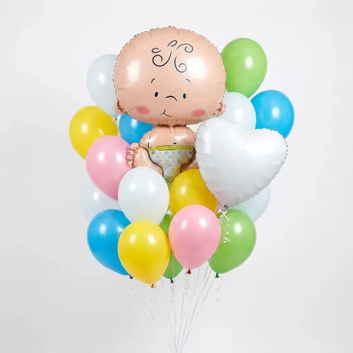 Bouncing Baby Balloon Bouquet | 19 pcs