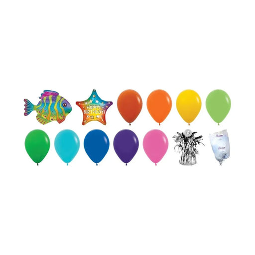 Rainbow Reef Birthday Balloon Bouquet