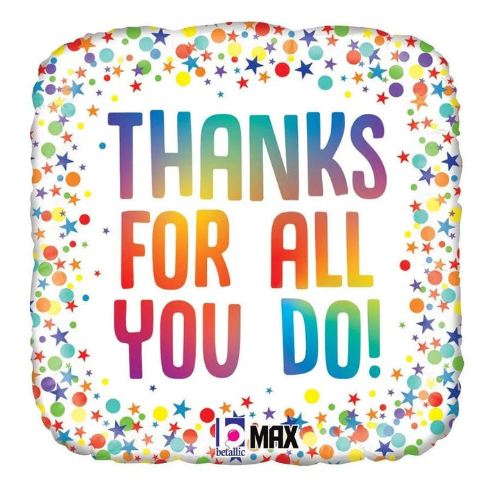 Thank You Rainbow Balloon 18in. | 1 ct - Zurchers