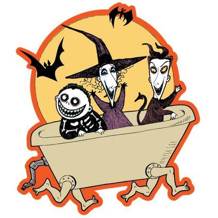 The Nightmare Before Christmas Lock, Shock & Barrel Sticker, 3in x 3.5in | 1 ct - Zurchers