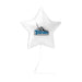 White star-shaped mylar balloon with a Titans logo featuring a warrior mascot and blue text, attached to a thin string.