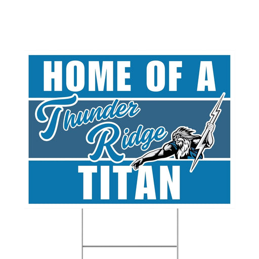 Thunder Ridge High School Spirit Yard Sign 24" x 18" | 1 ct