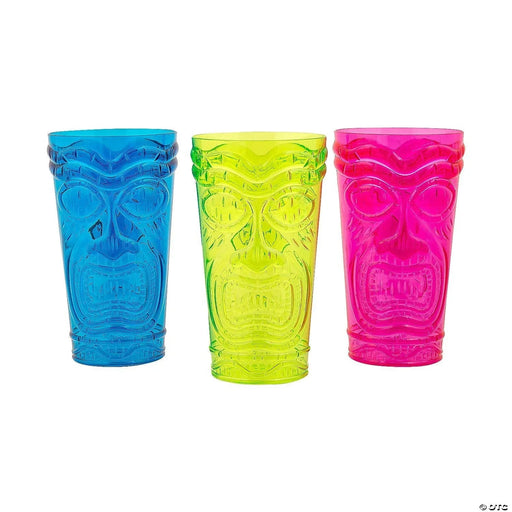 Tiki Head Plastic Cups 20 oz. | 1 ct