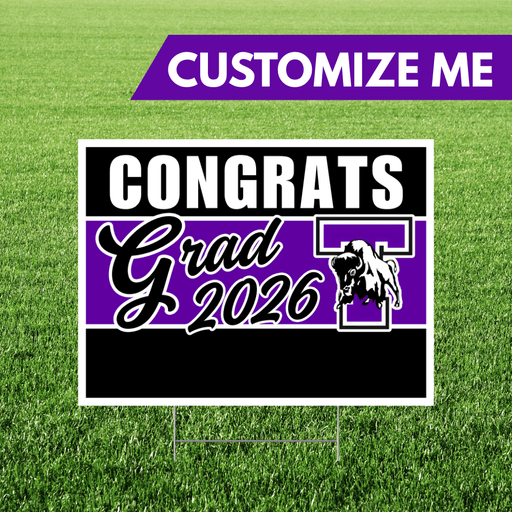 Tooele High School Custom Name Grad Yard Sign 24" x 18" | 1 ct