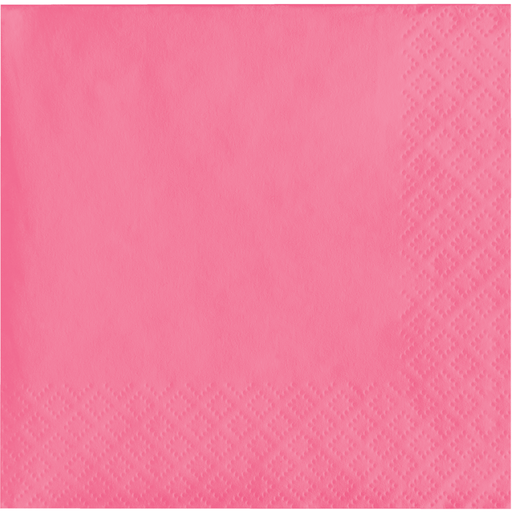 Candy Pink Beverage Napkins | 50ct