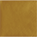 Gold embossed beverage napkins with a quilted diamond pattern around the edges on a solid gold background.