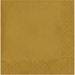 Gold luncheon napkins with embossed diamond pattern around the edges, shown as a single folded napkin against a plain background.