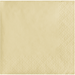 Ivory cream-colored beverage napkins with a quilted diamond pattern embossed on the edges, shown as a single folded napkin.
