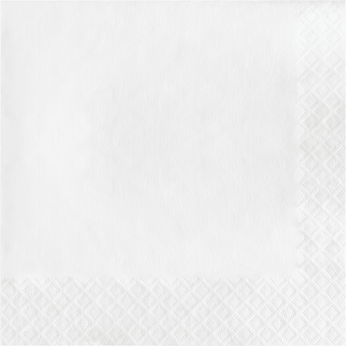 Touch of Color White 2Ply Luncheon Napkins | 150ct - Zurchers