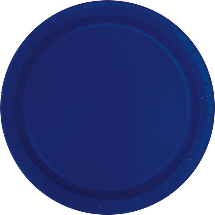 True Navy Paper Dinner Plates | 50ct | 9in - Zurchers