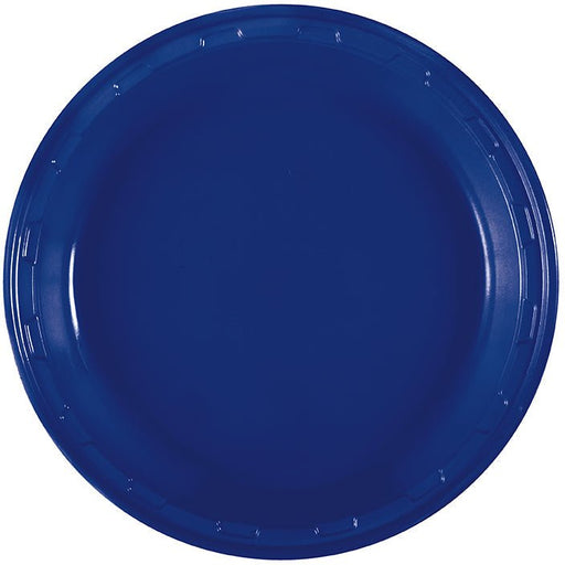 True Navy Plastic Plate 10in | 50ct