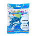 Package of 15 turquoise 12-inch helium-quality round latex balloons with colorful star designs on the blue and white packaging.