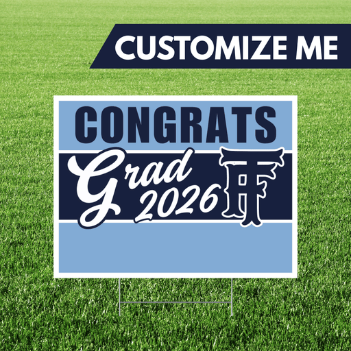 Twin Falls High School Custom Name Grad Yard Sign 24" x 18" | 1 ct