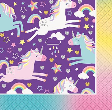 Unicorn Beverage Napkins | 16ct