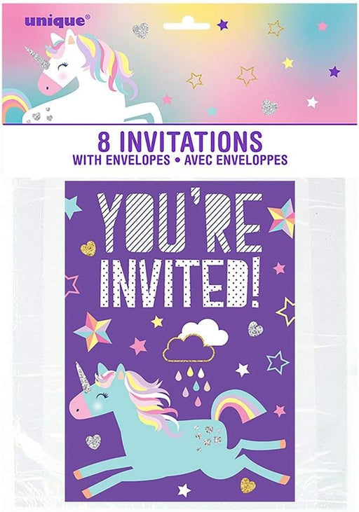 Unicorn Invitations | 8ct
