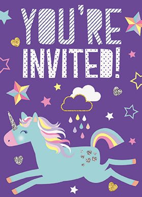 Unicorn Invitations | 8ct