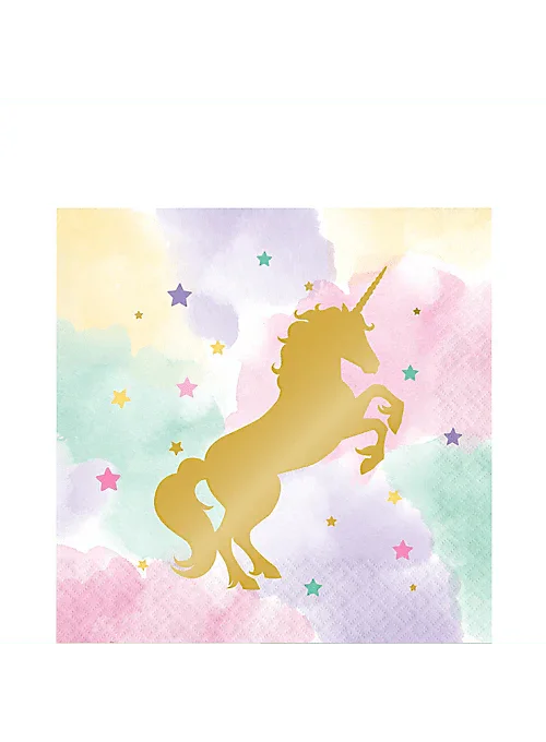 Sparkle Unicorn Lunch Napkins | 16ct