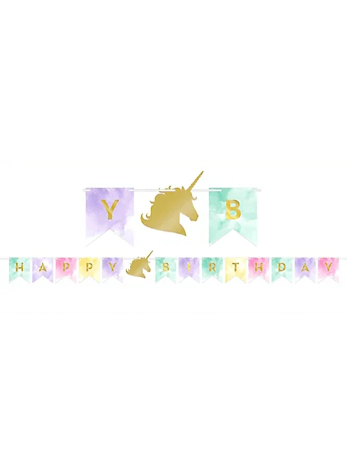 Sparkle Unicorn Pennant Banner | 1ct