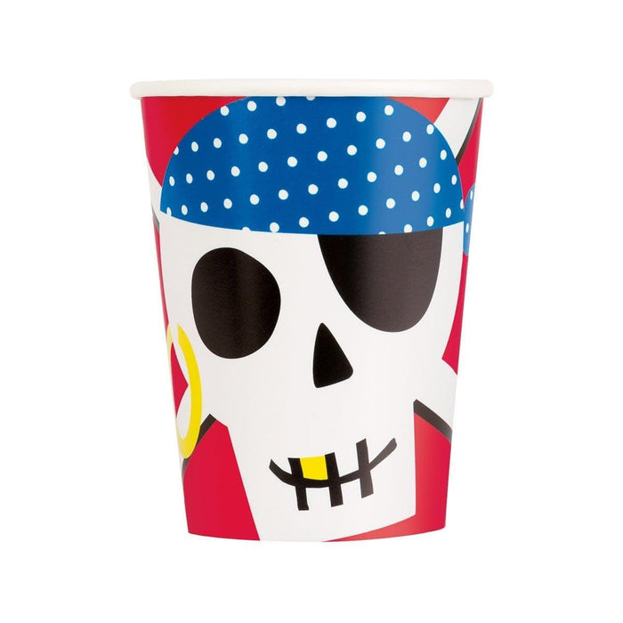 Ahoy Pirate Paper Cups 9oz | 8 ct