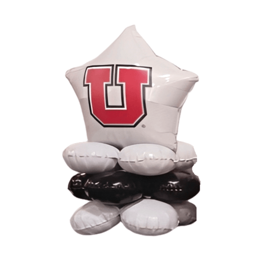 UofU Block U Air-filled Balloon Quad 17" | 1ct