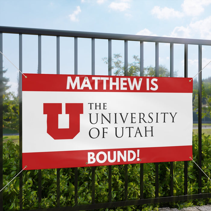 UofU Bound Custom Name Banner 2 sizes | 1ct - Zurchers