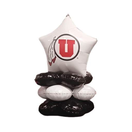 UofU Feather U Air-filled Balloon Quad 17" | 1ct