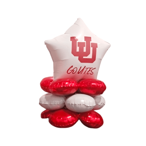UofU Go Utes Air-filled Balloon Quad 17" | 1ct