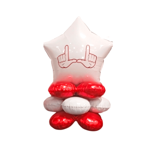 UofU Hands Air-filled Balloon Quad 17" | 1ct