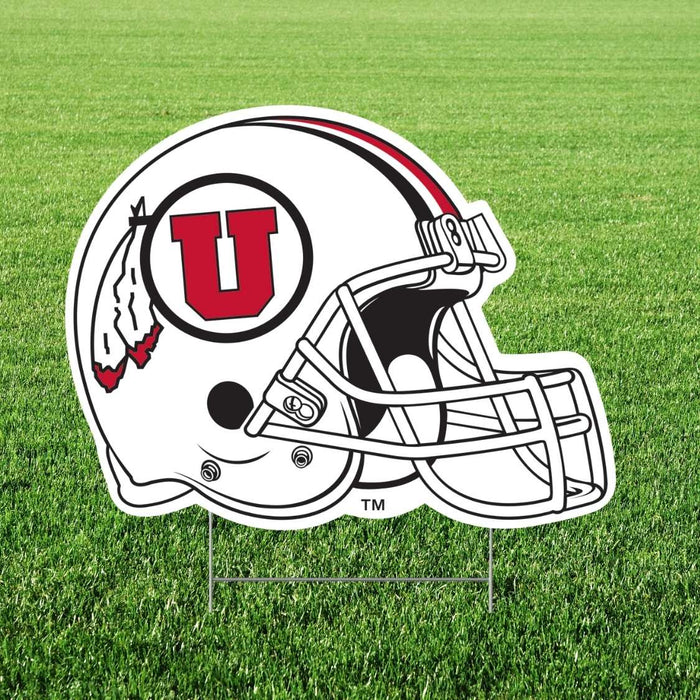 UofU Helmet Yard Sign 22" | 1ct - Zurchers