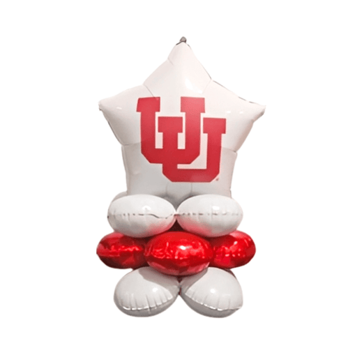 UofU Intelocking U Air-filled Balloon Quad 17" | 1ct
