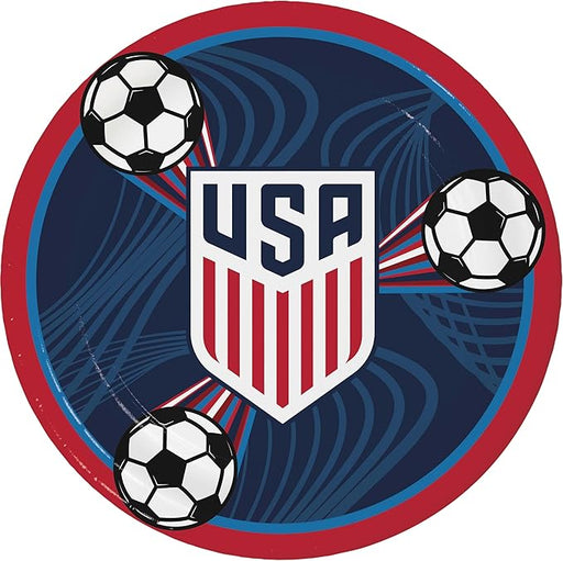 USA Men's Soccer World Cup 2026 Paper Plates 9" | 8ct