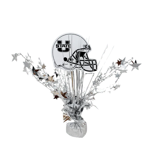 USU Football Helmet Centerpiece Spray 14" | 1 ct