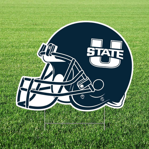 Utah St Helmet Yard Sign 22" | 1ct