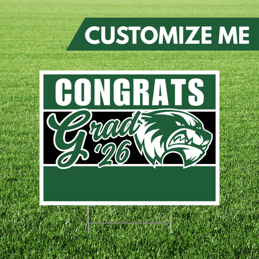 Utah Valley University Custom Name Grad Yard Sign 24" x 18" | 1 ct