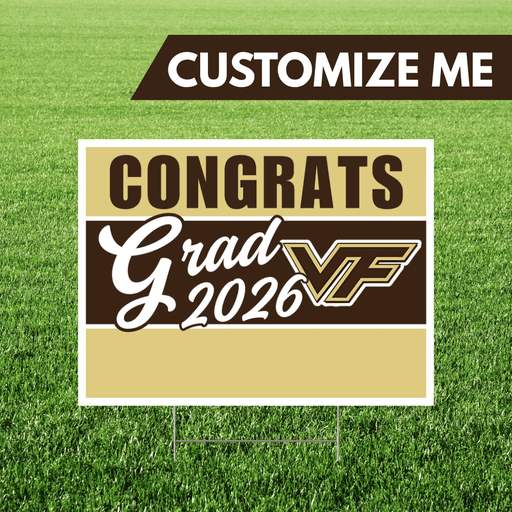 Vallivue High School Custom Name Grad Yard Sign 24" x 18" | 1 ct