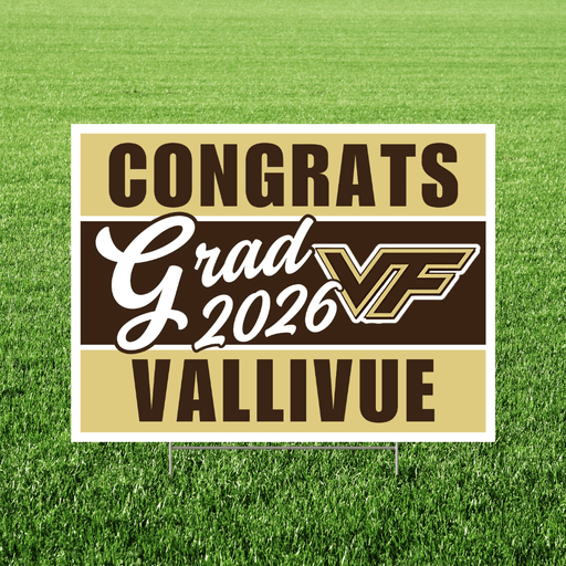 Vallivue High School Grad Yard Sign 24" x 18" | 1 ct
