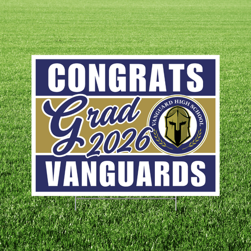 Vanguard TX Grad Yard Sign 18x24" | 1ct